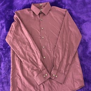 Kenneth Cole Dark purple button up shirt